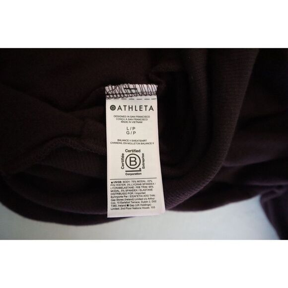 ATHLETA 860065-02 Women Sz L Purple Oversized Balance Full Zip Hooded Jacket - Picture 8 of 11